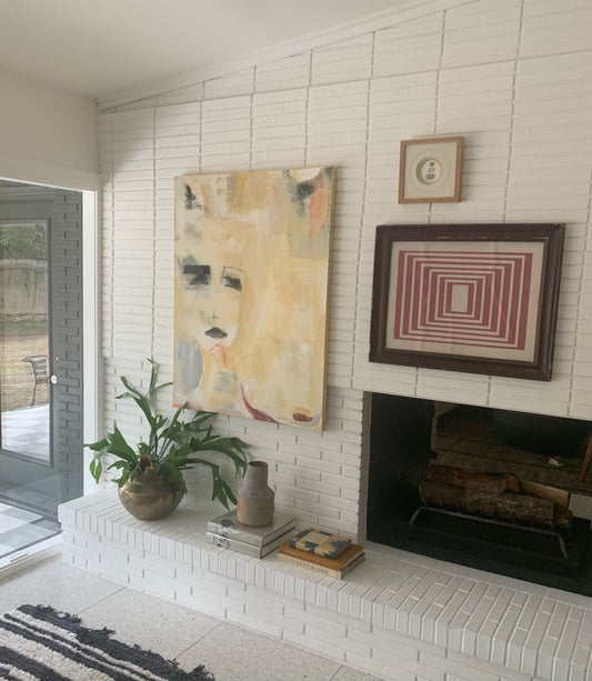 Art in a collector's home