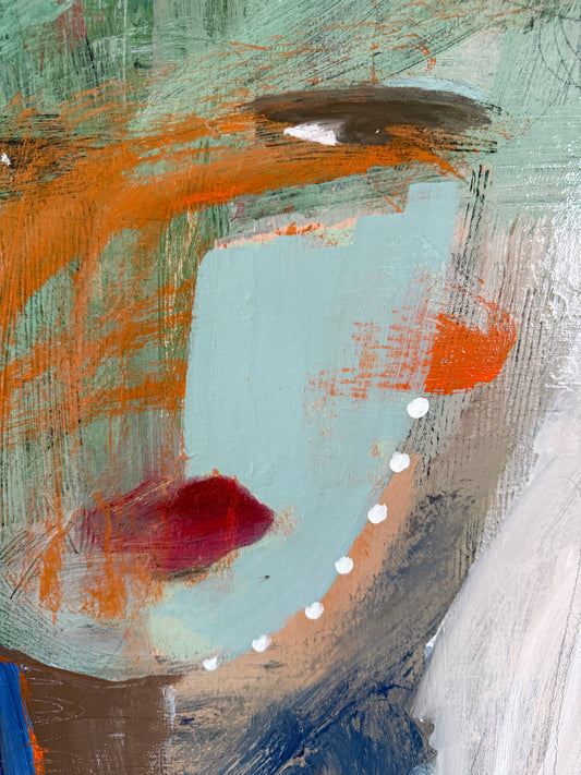 |Abstract feminine wall art|24 x 30in